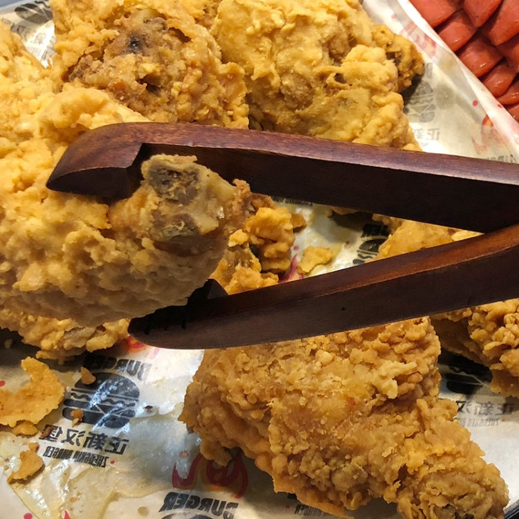 Premium Wooden Kitchen Tongs