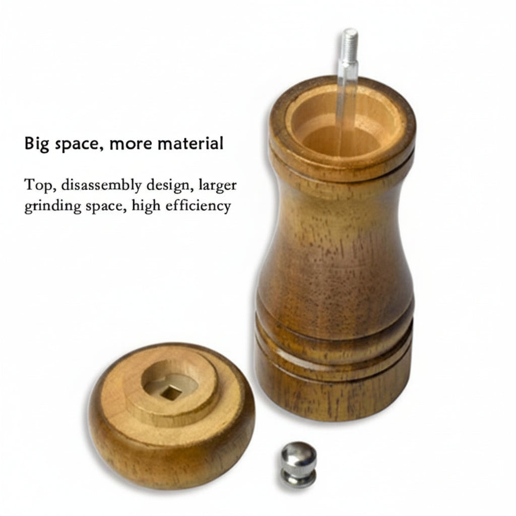 Classical Wooden Pepper Spice Salt Grinder