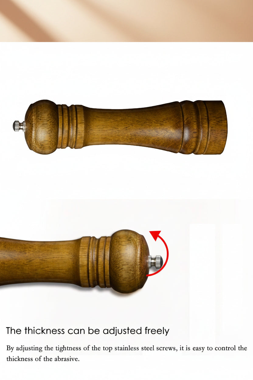 Classical Wooden Pepper Spice Salt Grinder