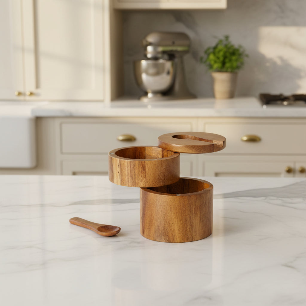 Acacia Wood Spice Cellar