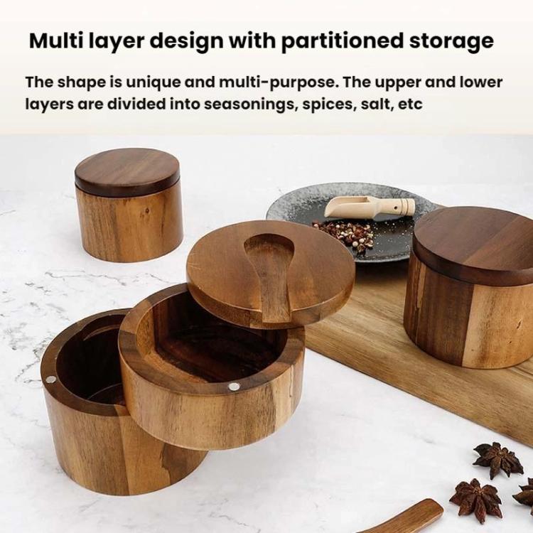 Acacia Wood Spice Cellar