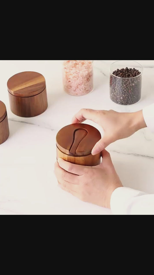 Acacia Wood Spice Cellar